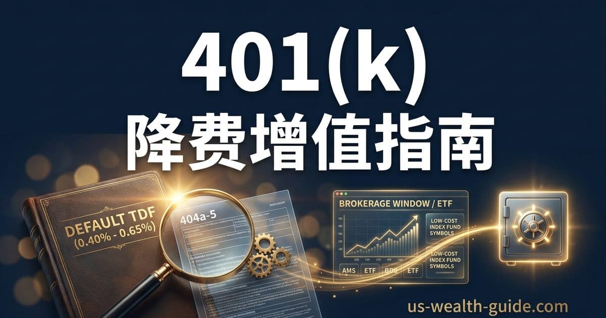 401(k) 默认基金太贵,要不要换成指数或开窗口? — 美国高净财务指南博客封面图